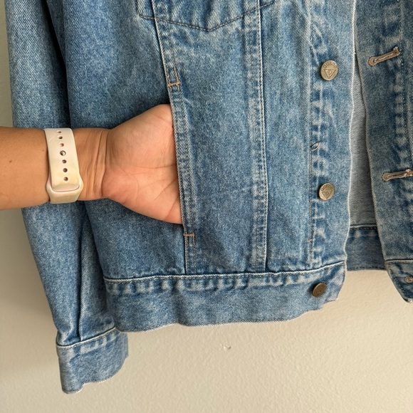 Vintage Georges Marciano For Guess Jean Jacket 80s 90s Denim Size Medium - Picture 13 of 13